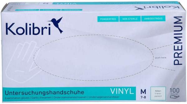 PREMIUM Vinyl Untersuchungshandschuhe, Gr. L