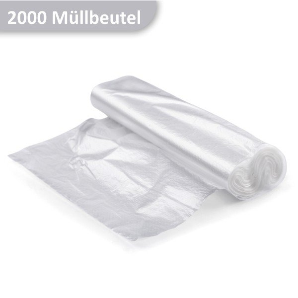 Mülleimerbeutel 60 Liter, transparent HDPE